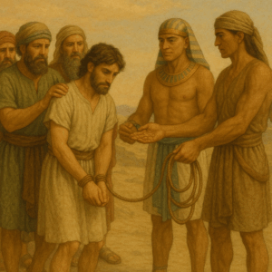 Joseph being sold by his own brothers