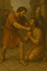 The Wicked Servant attacking his servant