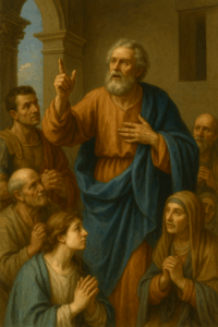 Peter preaching on Cornelius House