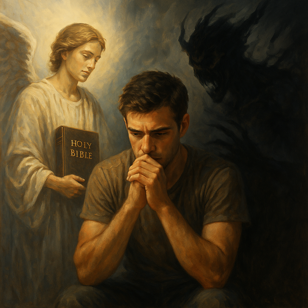 A man fighting to keep faithful