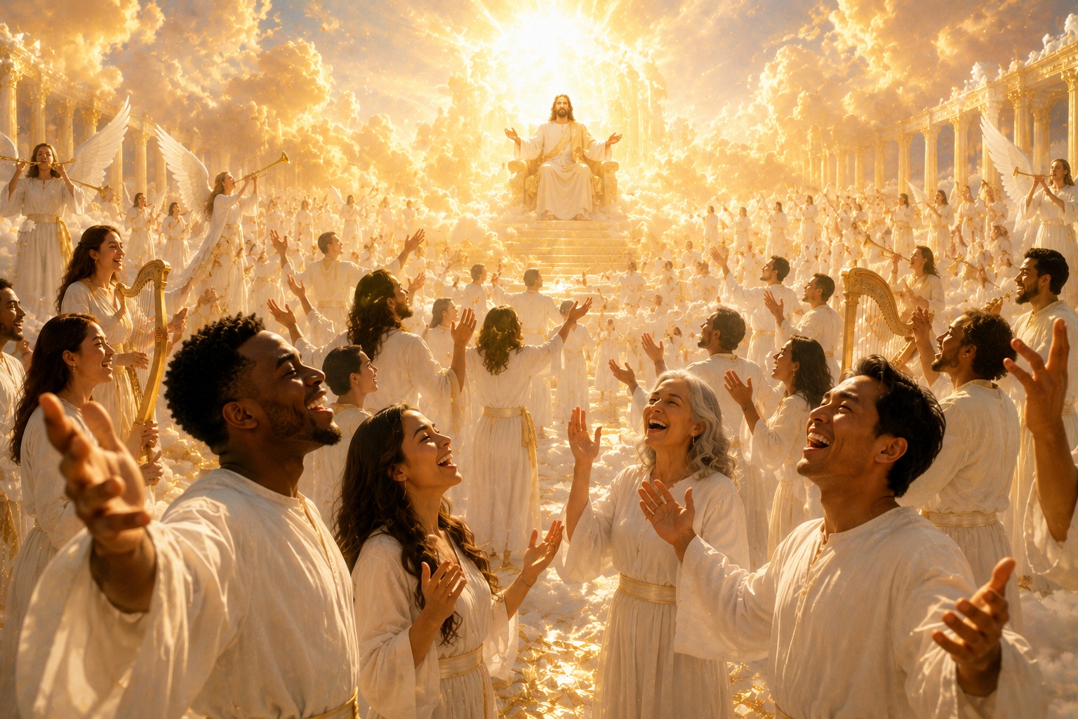 People Happy in Heaven