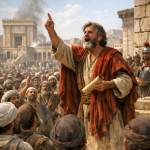 Peter preaching