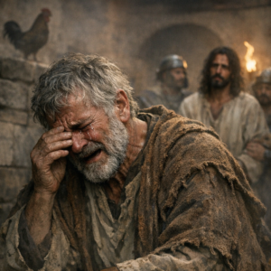 peter crying after denying jesus