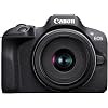 Canon EOS R100 Mirrorless Camera RF-S18-45mm F4.5-6.3 is STM Lens Kit, 24.1 Megapixel CMOS (APS-C) Sensor, 4K Video, Wi-Fi & Bluetooth, Beginner Photographers and Creators, Digital Camera, Black