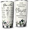 Christian Gifts for Women-Stainless Steel 20oz Tumbler Inspirational Religious Present-Faith Jesus God Bible Verse Gift