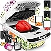 Fullstar The Original Pro Chopper - Vegetable Chopper and Spiralizer, Food Chopper with Container, Fruit Slicer, Kitchen Gadgets & Gifts, Home Essentials (4 in 1, White)